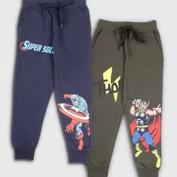 Nap Chief Kids Pack Of 2 Captain America & Thor Print Joggers-image-20