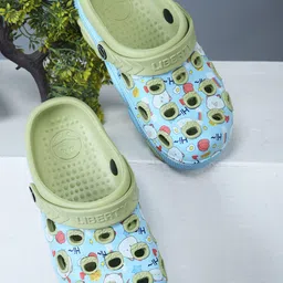 Liberty Kids Conversational Printed Clogs-21