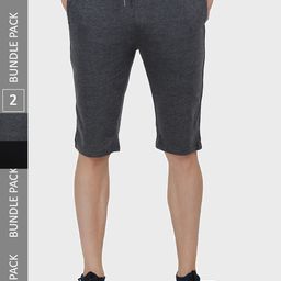 T.T. Men Pack of 2 Cotton Shorts-image-60