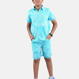 KiddoPanti Boys Printed Shirt with Shorts-picture-21