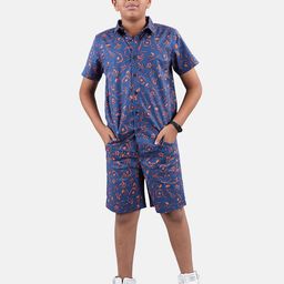 KiddoPanti Boys Printed Shirt with Shorts-picture-22
