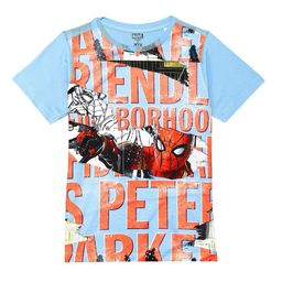 Marvel by Wear Your Mind Boys Blue Spiderman Printed Extended Sleeves T-shirt-image-74