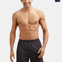 Jockey Checked Pure Cotton Boxers-image-82