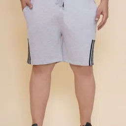 John Pride Men Plus Size Side Striped Regular Fit Shorts-image-21