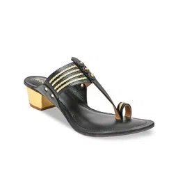 Rocia Open Back Ethnic Block Heels-52
