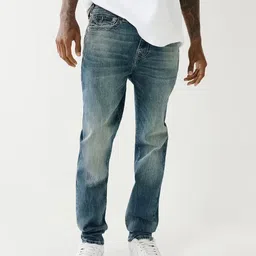 True Religion Men SN Rocco Skinny Fit Blue Mid-Rise Solid Jeans-image-48