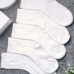 Brauch Pack Of 5 Patterned Organic Cotton Above Ankle-Length Socks-58