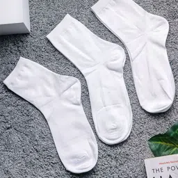 Brauch Pack Of 3 Cotton Ankle-Length Socks-54