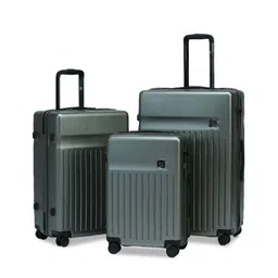 EUME Classic Set Of 3 Textured Hard-Sided Trolley Bags-image-40