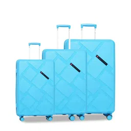 SWISS MILITARY Set Of 3 Textured Trolley Bags-9