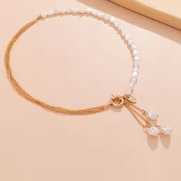 VAGHBHATT Gold-Plated Minimal Necklace-46
