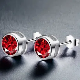MYKI Silver-Plated Contemporary Studs Earrings-image-20