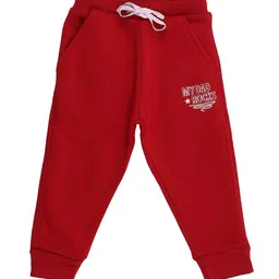 Bodycare Boys Red  Solid Pure Cotton Joggers Track Pant-23