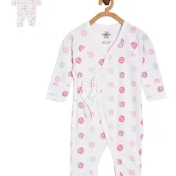 The Mom Store Infants Pack Of 2 Printed Cotton Rompers-image-100