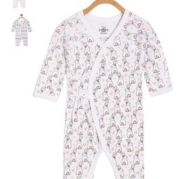 The Mom Store Infants Kids Pack Of 3 Printed Cotton Rompers-image-90