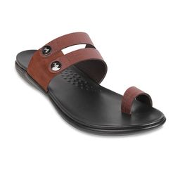 Metro Men Maroon Comfort Sandals-image-34