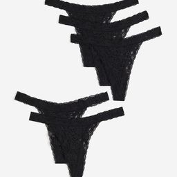 H&M Women 5-Pack Lace Thong Briefs-image-65