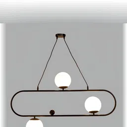 ELIANTE Black Solid Iron Contemporary Spherical Shaped Ceiling Lamp-image-7