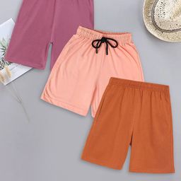 CHIMPRALA Boys Pack Of 3 Mid Rise Cotton Shorts-image-77