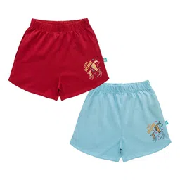 JusCubs Girls Pack Of 2 Low-Rise Cotton Regular Shorts-image-50
