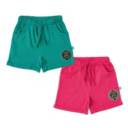 JusCubs Girls Pack Of 2 Low-Rise Cotton Regular Shorts-image-52