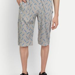 ZEFFIT Men Typography Printed Mid-Rise Cotton Knee Length Outdoor Shorts-image-99