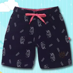 3PIN Girls Conversational Printed Cotton Shorts-image-94