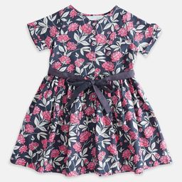 AKKRITI BY PANTALOONS Floral Printed Fit & Flare Cotton Dress-image-17