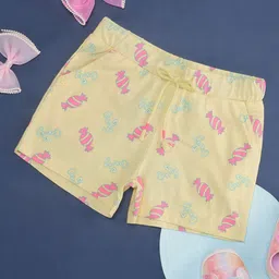 Pantaloons Junior Girls Conversational Printed Cotton Regular Shorts-image-95