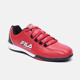 FILA Men Red Textured Lace-Up Running Sports Shoes-picture-23