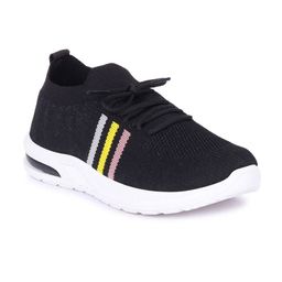 Longwalk Women Black Textile Walking Non-Marking Shoes-image-94