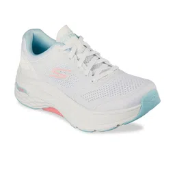 Skechers Women White MAX CUSHIONING Running Non-Marking Shoes-image-12