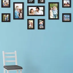 Art Street Set Of 11 Black Solid Individual Acrylic Photo Frames-5