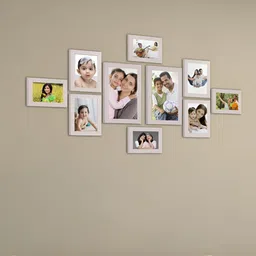 Stuthi Arts White 10 Pieces Wood Wall Photo Frames-image-56