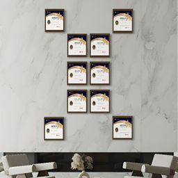 Stuthi Arts Brown 10 Pieces Wooden Wall Photo Frames-37