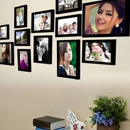 Stuthi Arts Black 12 Pieces Glass Wall Photo Frames-image-41
