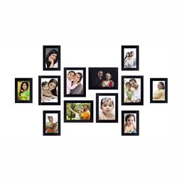 Stuthi Arts Black 12 Pieces Glass Wall Photo Frames-image-35