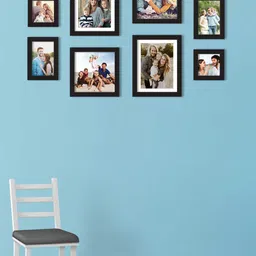 Art Street Set Of 8 Black Solid Individual Photo Frames-14