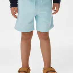 Marks & Spencer Boys Mid-Rise Cotton Shorts-image-87