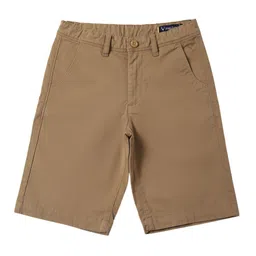 Allen Solly Junior Boys Solid Shorts With Button Closure image 1