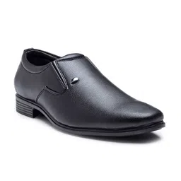 Action Men Black Solid Formal Slip-On Shoes-image-68