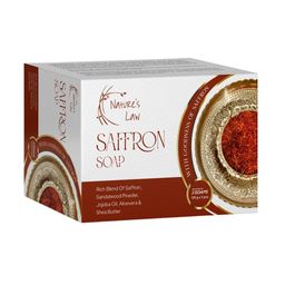 Nature's Law Set of 3 Saffron Soap with Jojoba Oil & Aloe Vera - 125 g each-36