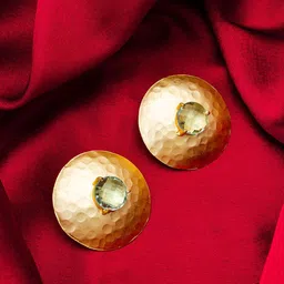 aadita Gold-Plated Stone Studded Studs Earrings-38