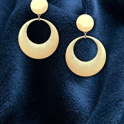 Adwitiya Collection 24CT Gold-Plated Classic Drop Earrings-57
