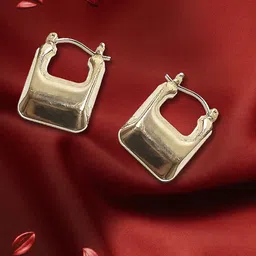 Adwitiya Collection Silver Plated Hoop Earrings-42