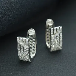 Jazz and Sizzle Silver-Plated Hoop Earrings-47