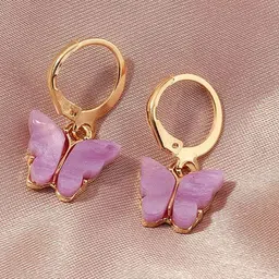 Pinapes Pack of 2 Gold-Plated Geometric Half Hoop Earrings-13