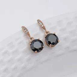 Carlton London Circular Drop Earrings image 1