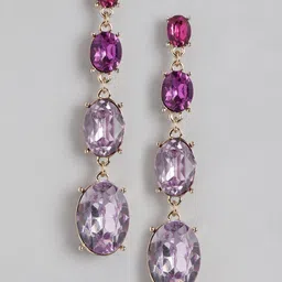 Forever New Gold-Plated Oval Drop Earrings-11