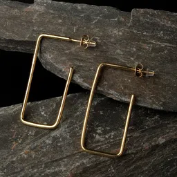XPNSV Gold-Plated Hoop Earrings-image-68